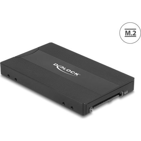 Delock Convertidor de SSD M.2 Key M NVMe a U.2 o SSD SATA M.2 Key B a SATA - sin herramientas
