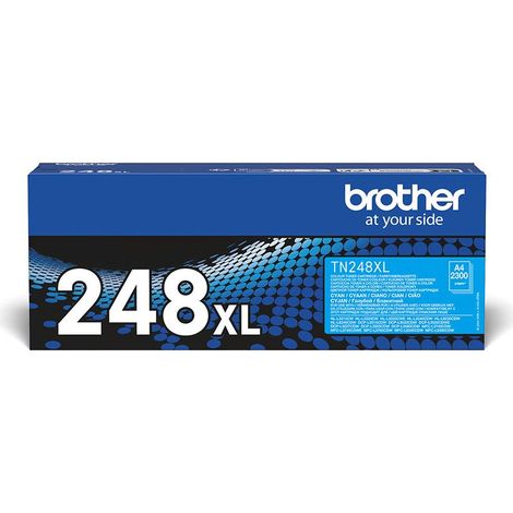 Toner haute capacité - BROTHER - TN248XLC - Cyan - 2300 pages