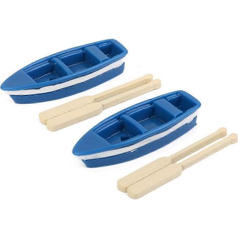 ensembles de décorations miniatures en mousse pour bateaux (bleu)-5.60X2.00X1.10CM-Blue