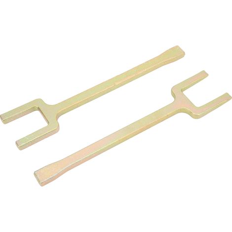 Kit de 2 outils d'extraction d'essieux : coin et cale en acier pour joint homocinétique, séparateur de rotule, compatible avec les véhicules à traction avant. (1/5)