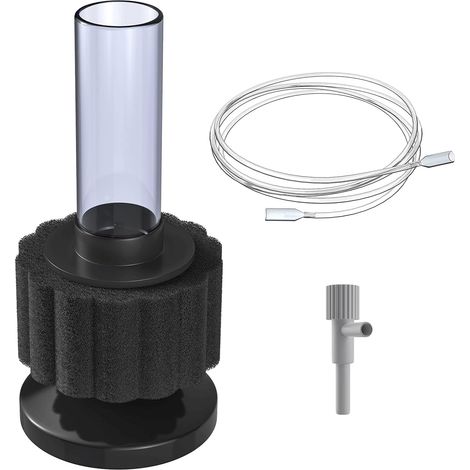 Filtre éponge d'aquarium Aquarium Nano Bio Filtre à Éponge Silencieux Betta Kit De Filtre en Mousse pour Crevettes Frites avec Tuyau d'Aération pour Petits Aquariums Jusqu'à 12 litres (1/4)