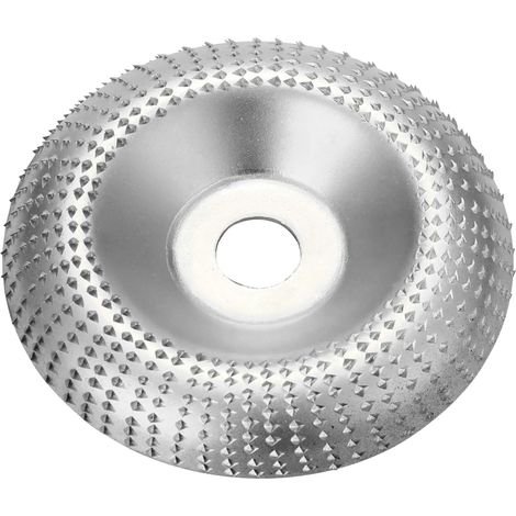 MINKUROW Mola Per Smerigliatura Angolare In Legno Mola Per Intaglio Utensile Rotante Per Smerigliatrice Angolare Rivestimento In Metallo Duro Foro Sagomatura Alesaggio 16 Mm (Argento) (1/5)