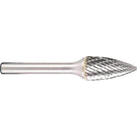 Metabo 628359000 Fresa cónica recalcada en punta MD dentado en cruz 10x64 mm Longitud trabajo 20 mm Vástago D6 mm