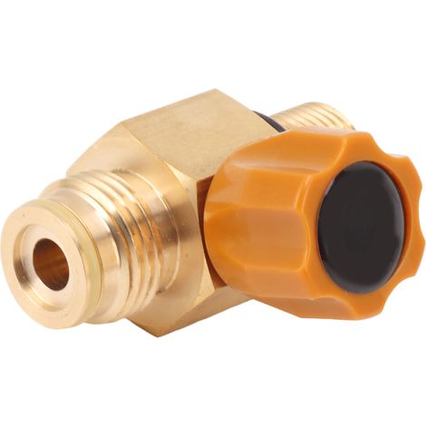 Adaptateur de charge pour bouteille de CO2 modèle G1/2 14, haute pression, convertisseur de filetage de valve de charge M18x1,5, pression maximale 5000 psi, or (1/5)