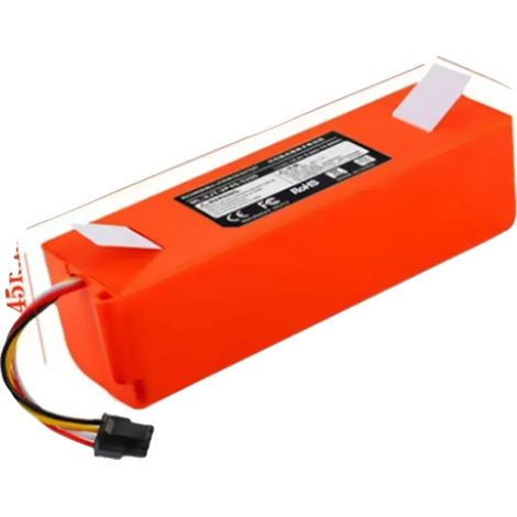 Ersatzbatterie, 12800mAh Kapazität, kompatibel mit Roborock-Modellen, 14.4V 12800mAh-1 (1/2)