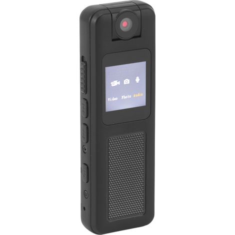 Caméra corporelle miniature de poche pour la police, avec enregistrement audio et vidéo, fixation magnétique, résolution HD 1080p, vision nocturne infrarouge. (1/5)