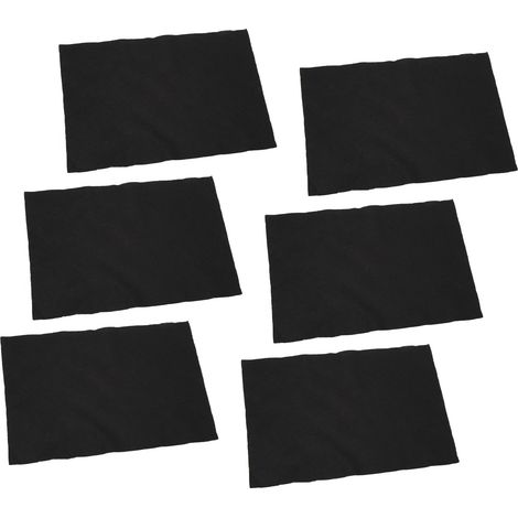 Lot de 50 chiffons de nettoyage pour vitres et miroirs, épais, noirs, 20 cm x 30 cm / 7,9 x 11,8 pouces, pour camping-cars et yachts. (1/5)