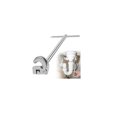 Werkzeug zum Anbringen von Wasserhähnen von 10 bis 32 mm, Wasserhahnschlüssel, Schraubenschlüssel für die Montage von Küchenarmaturen - Crezuo