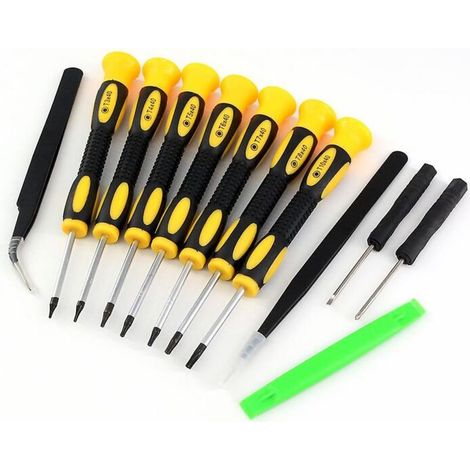 Kit de 12 tournevis pour la réparation électronique : compatible avec iPad, MacBook, PC, smartphones et tablettes. (1/5)