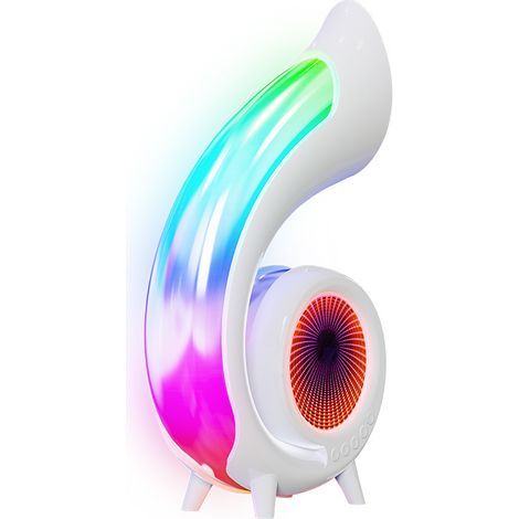 Ein multifunktionaler Smart Speaker mit Wecker, Schminkspiegel und Stimmungsbeleuchtung, ideal für die Unterhaltung zu Hause.