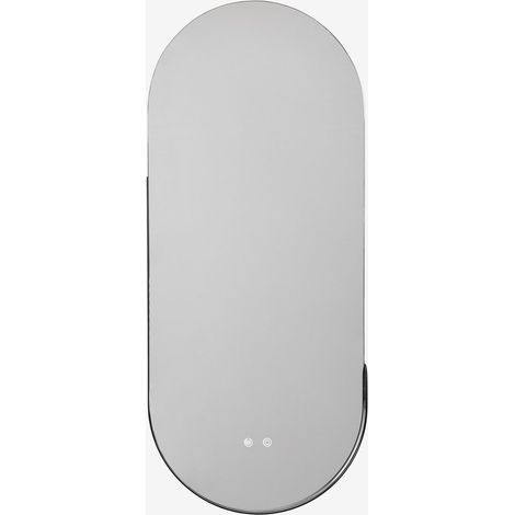 Specchio da parete ovale 45x105 cm per bagno con luce LED e antivapore Vacson SKLUM (1/5)