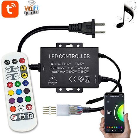 Jandei - Tuya controlador RGB WiFi 1500W 220V