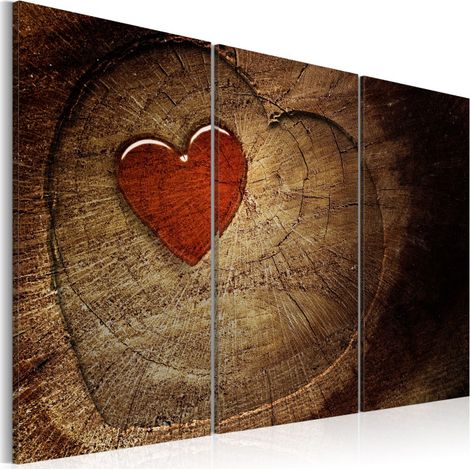 Tableau 3 Panneaux "Ancien Amour Ne Rouille Pas" 40 x 60 cm (1/2)