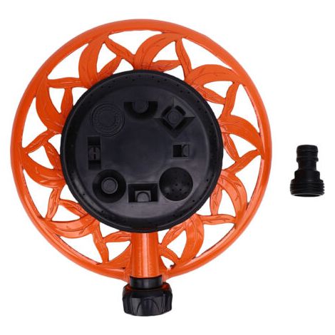 Rosvola Arroseur de pelouse avec Base décorative en métal, 8 modèles d'eau stationnaire pour arroser le jardin, Style européen (1/5)