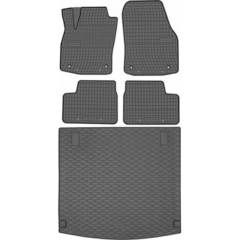 Juego de alfombrillas de goma para coche y maletero para Opel Astra III H Kombi (2004-2014).