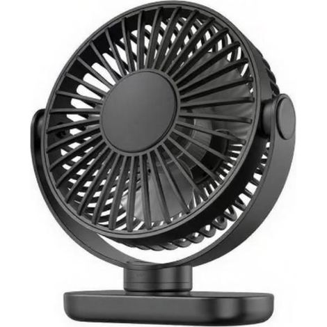 Desk Fan - Small USB Fan - 3 Speeds - Quiet - 360° Rotation (1/5)