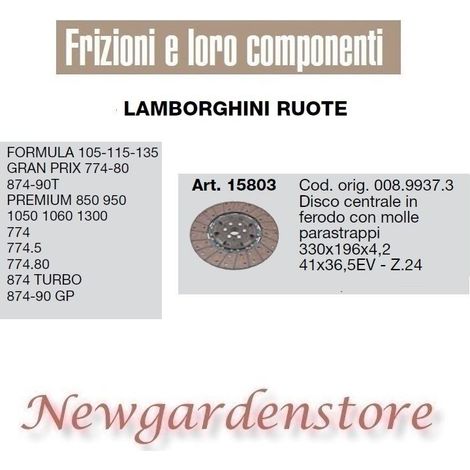 Disco central 41x36,5 15803 Tractor LAMBORGHINI Formula Premium Turbo Gp Z24