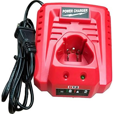 for Milwaukee M12 Li-ION Replacement Charger N12 48-59-2401 48-11-2402 10.8V 12V Lithium-ION Battery Charger (1/5)