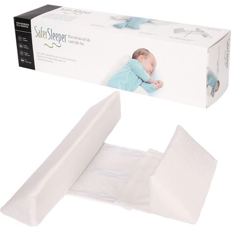 Coussin de Positionnement Bébé, Oreiller Latéral Triangulaire Réglable, Doudou de Côté Amovible Lavable, Anti-Retournement pour Nourrisson 0-12 Mois (1/5)
