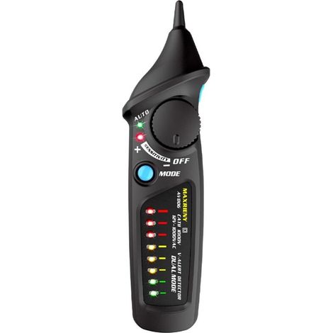 Non-Contact Voltage Detector Electrical Outlet Pen Voltage Tester AC Adjustable Sensitivity NCV Live Wire Checking with LED Indicator and Flashlight (1/5)