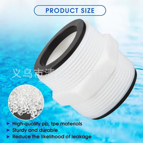 Raccord à 2 voies pour pompes de piscine de 1,5 pouce, compatible avec les raccords de tuyau de piscine Intex Coleman pour piscines extérieures.