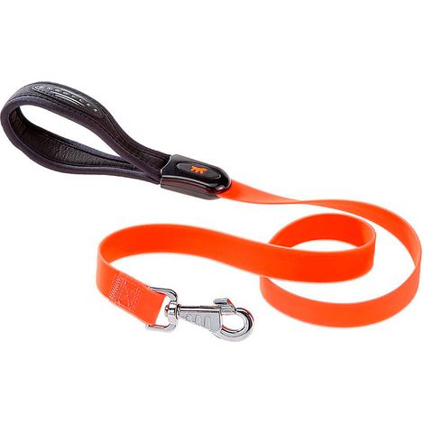 Ferplast EVOLUTION G Guinzaglio in poliestere e Pvc  per cani. Vari colori e misure.. Variante G16/110 - Misure: 16 mm x L 110 cm - Arancione