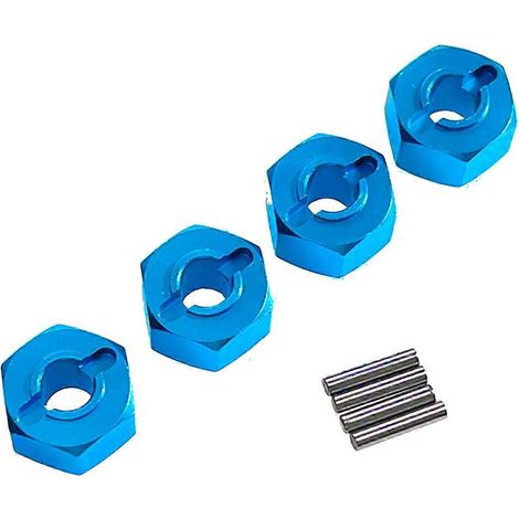 Connecteur hexagonal bleu de 12 mm pour voiture télécommandée 1/14 et 1/16 (1/5)