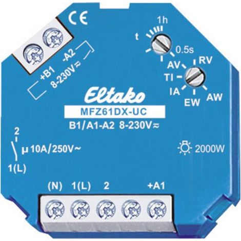 [NEUWERTIG] B-Ware Eltako Analog Multifunktions-Zeitrelais 2000W 18mm Aufputz AC/DC 230V (1/2)