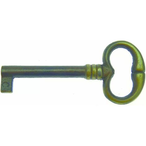 CLE ANCIENNE ACIER VIEUX BRONZE