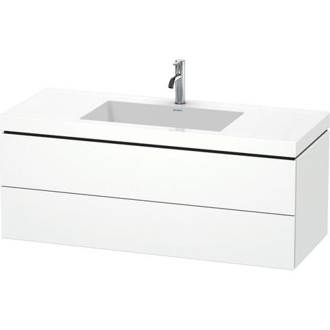 Duravit L-Cube c-bonded Ensemble suspendu, 2 tiroirs, sans