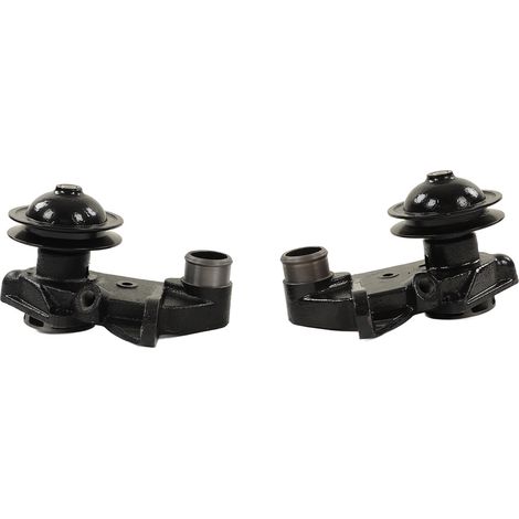 Lot de 2 pompes à eau à tête plate en fonte nickelée, haute performance, remplacement pour camionnette Ford 1949-1953 (1/5)