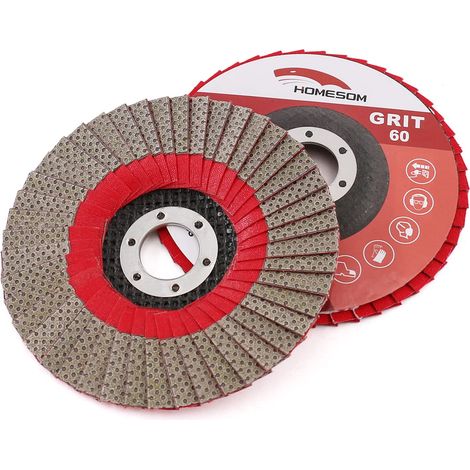 5 inch 1pc 60 Grit Grinding Wheel Flap Sanding Disc for Angle Grinder Diamond Sanding Pad (1/5)