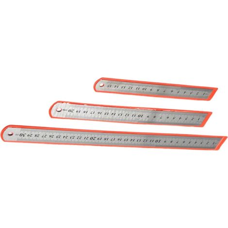 Règle en acier inoxydable pour mesures de précision, lot 3 (1/5)