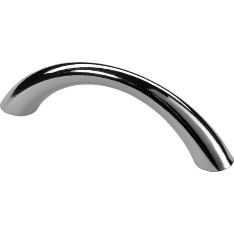 Hettich Möbelgriff Zinkdruckguss silber 10,0 x 79,0 x 23,0 mm - 1 Stück Filzgleiter & Möbelgriffe