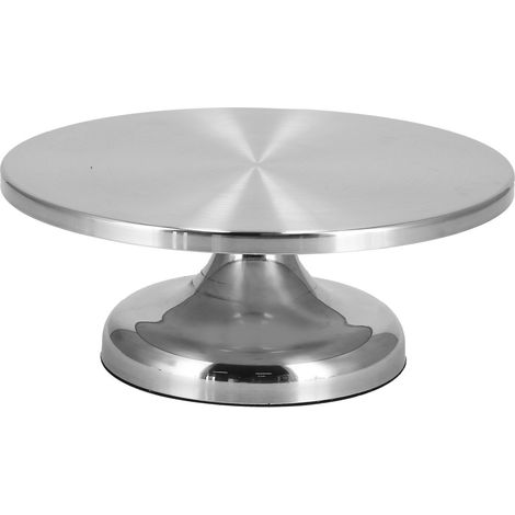Plateau tournant à gâteaux de 30 cm en alliage d'aluminium antidérapant, accessoire de cuisine pour la pâtisserie (1/5)