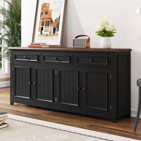 mobile credenza 160x35x76 con cassetti ripiani interni OKMYHOME (1/5)