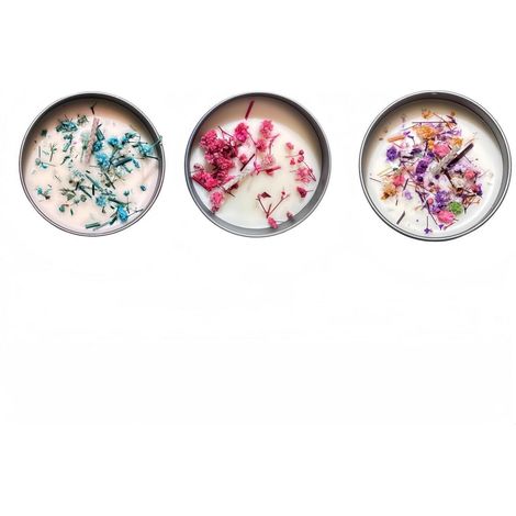 Duftkerzen Set 3er mit Lavendel, Rose, Birne Aromatherapie Geschenk