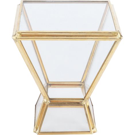 Verre Mini Pot Plante Géométrique Support Décoratif pour Table Salle à Manger Fenêtre Balcon (1/5)