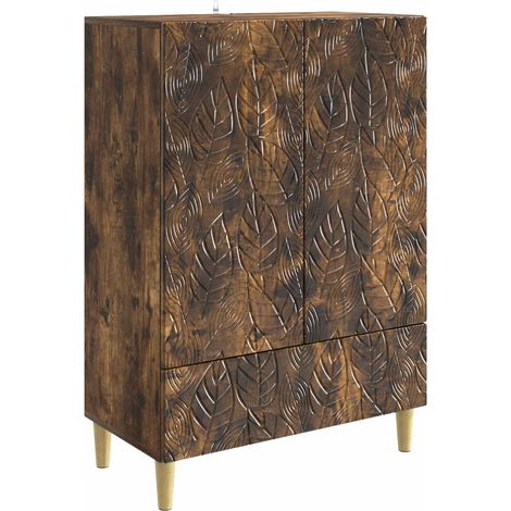 Credenza Rovere Fumo 66 x 34,5 x 95 cm Legno ingegnerizzato vidaXL