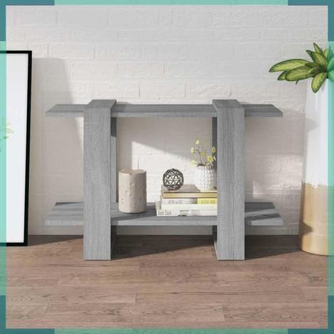 813582 Bibliothèque/Séparateur de pièce Sonoma gris 80x30x51 cm (1/5)