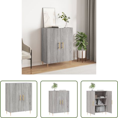 vidaXL Schrank - Sideboard Grau Sonoma 69,5x34x90 cm Holzwerkstoff (1/5)