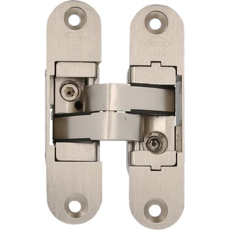 AMIG  Charnière invisible  1028  111 x 29 x 37 mm  Zamak  Chromé mat - Gauche (1/5)