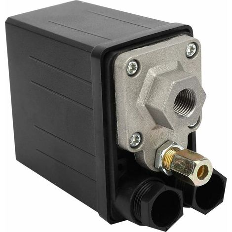 220V 0.4  0.7Mpa Compresseur d'air Pressostat Vanne de contrôle commutateur automatique pièces de rechange de valve de contrôle de commutateur de pression pour le compresseur d'air de trou simple