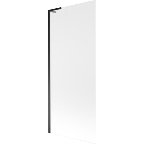 Mexen Next L pantalla de bañera de 1 hoja 80 x 150 cm, escarcha, negro - 895-080-000-03-30-70 (1/5)