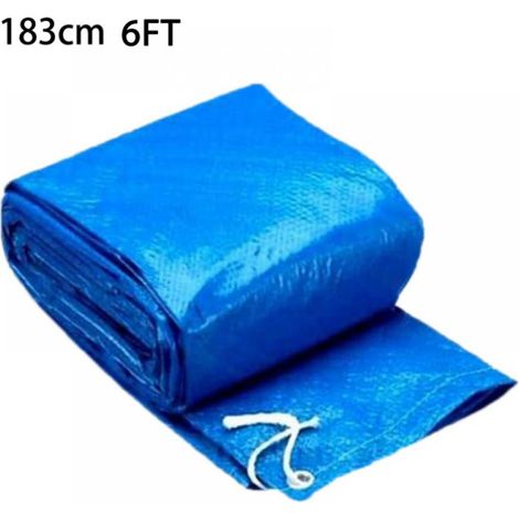 Couverture Solaire Ronde pour Piscine Hors-Sol 6-12FT, Anti-Feuilles, Anti-Poussière et Débris, Protection Imperméable (1/3)