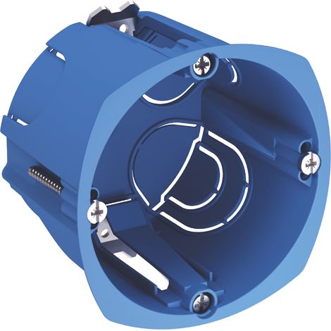 Schneider Electric – Boîte d'encastrement mural monoposte diamètre 67mm – Profondeur 50mm – Conforme NF-EN 60670-1 – Pour dispositifs de connexion DCL
