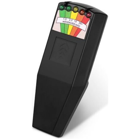 color tree Handheld LED EMF Magnetic Field Ghost Hunting Detector Electromagnetic Paranormal Equipment Tester 50Hz-20,000Hz Black (1/5)