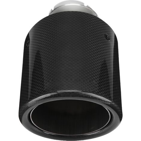 Convient aux silencieux d'échappement à sortie unique de style fibre de carbone avec des tuyaux d'échappement de 54 à 101 mm, convient à la plupart des voitures. (1/2)