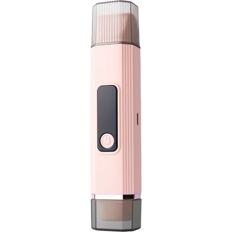 Tondeuse électrique double tête rechargeable sans fil, rasoir épilateur portable mini pour corps entier, zones intimes, bikini, aisselles, jambes, écran digital 2 vitesses, moteur 6000 tr/min-rose