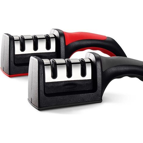Aiguiseur de couteaux robuste herzberg hg 8101 noire (1/5)